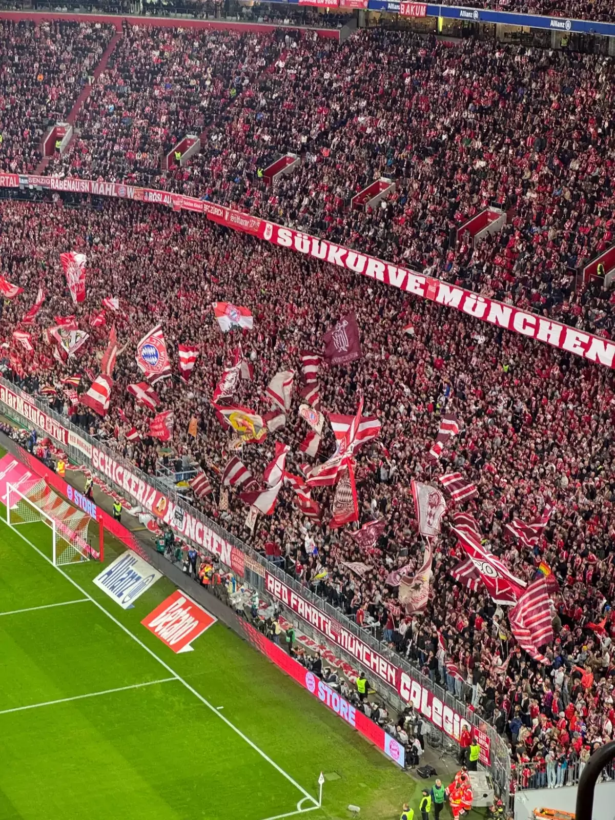 Süd Kurve fans i Allianz Arena